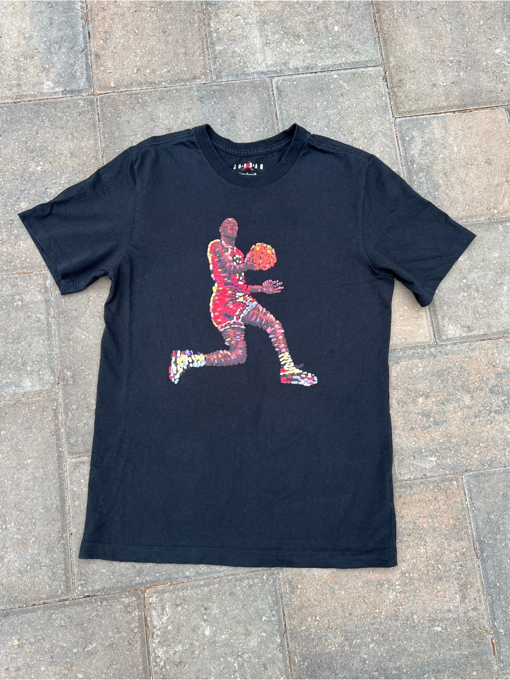 Jordan Brand Graphic Tee Dunk Illustration Black Men's Small Jumpman